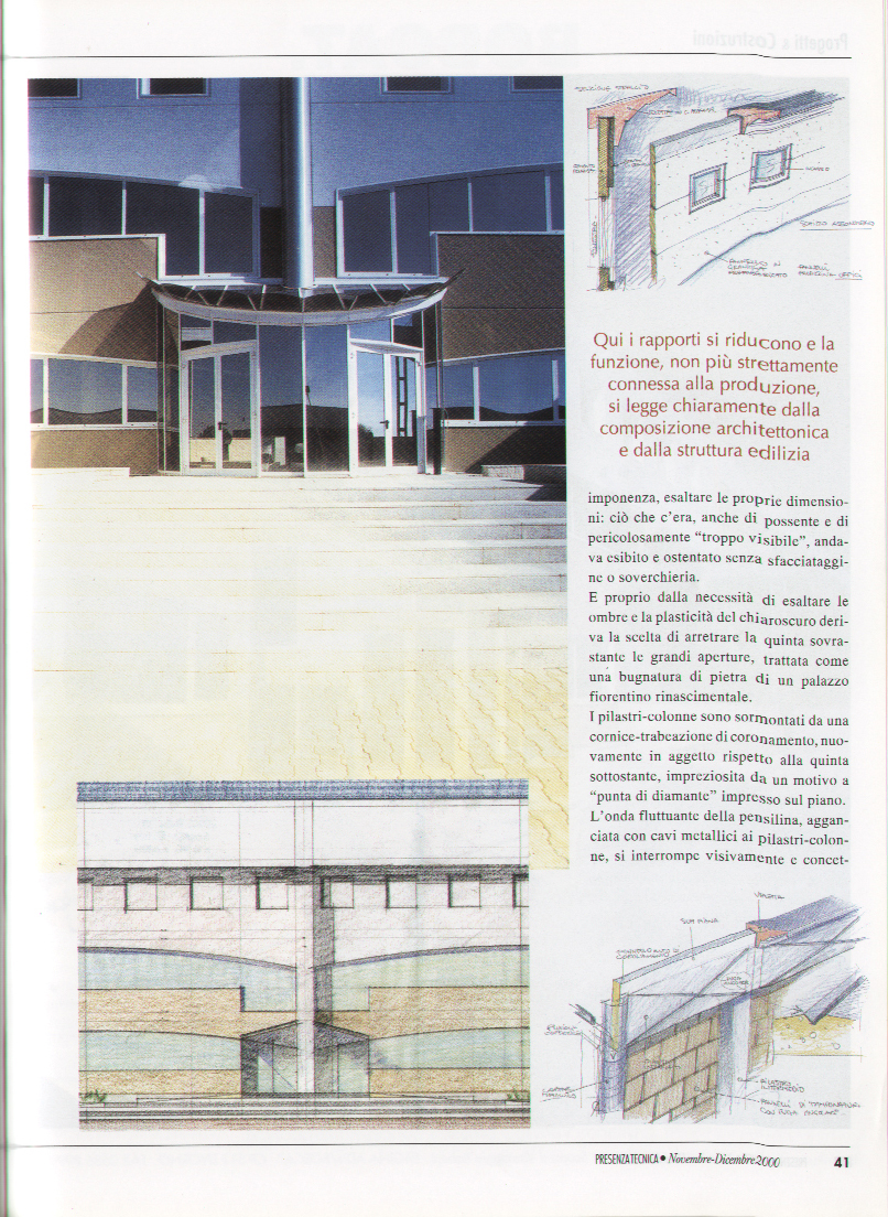 presenza tecnica schizzi