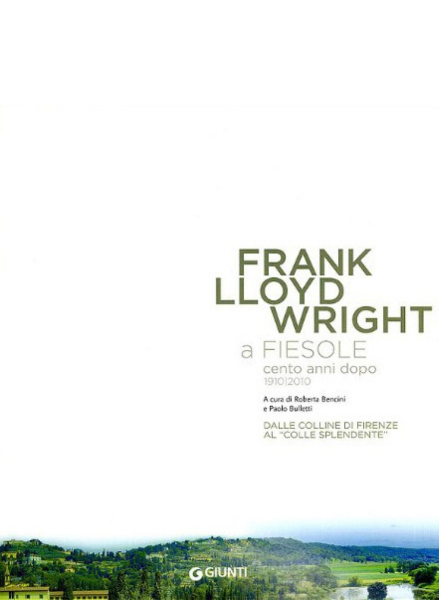 libro f.l. wright a fiesole
