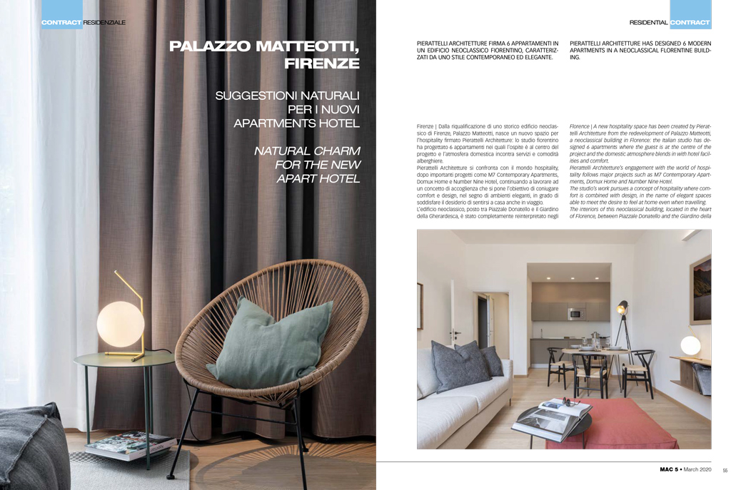 Article about Palazzo Matteotti on March 2020 issu of MAC