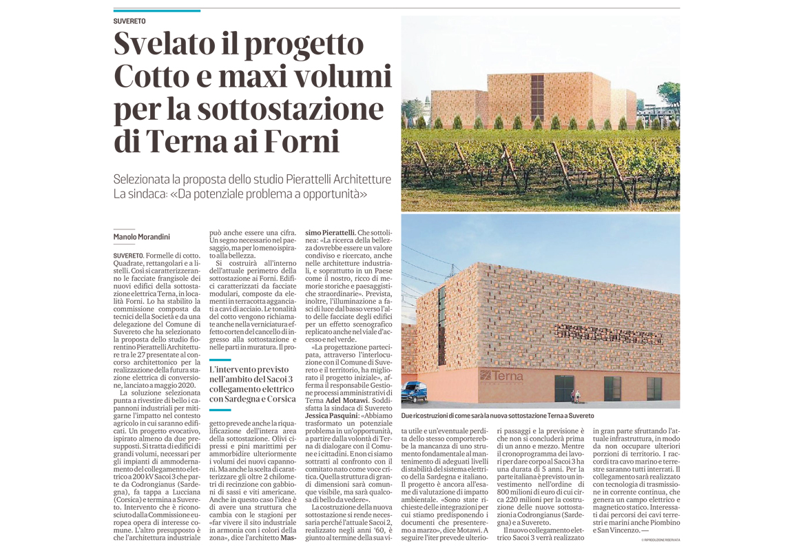 Pierattelli Architetture - il tirreno - Stazione Terna Suvereto - studio architettura firenze