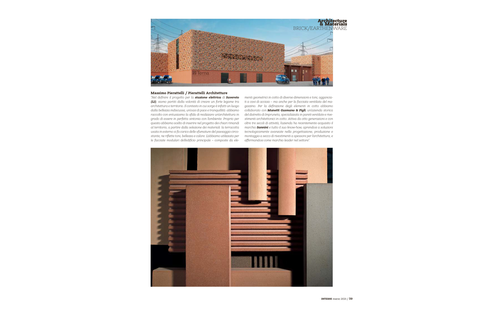 Interni Magazine - Pierattelli Architetture - studio architettura firenze - stazione elettrica terna