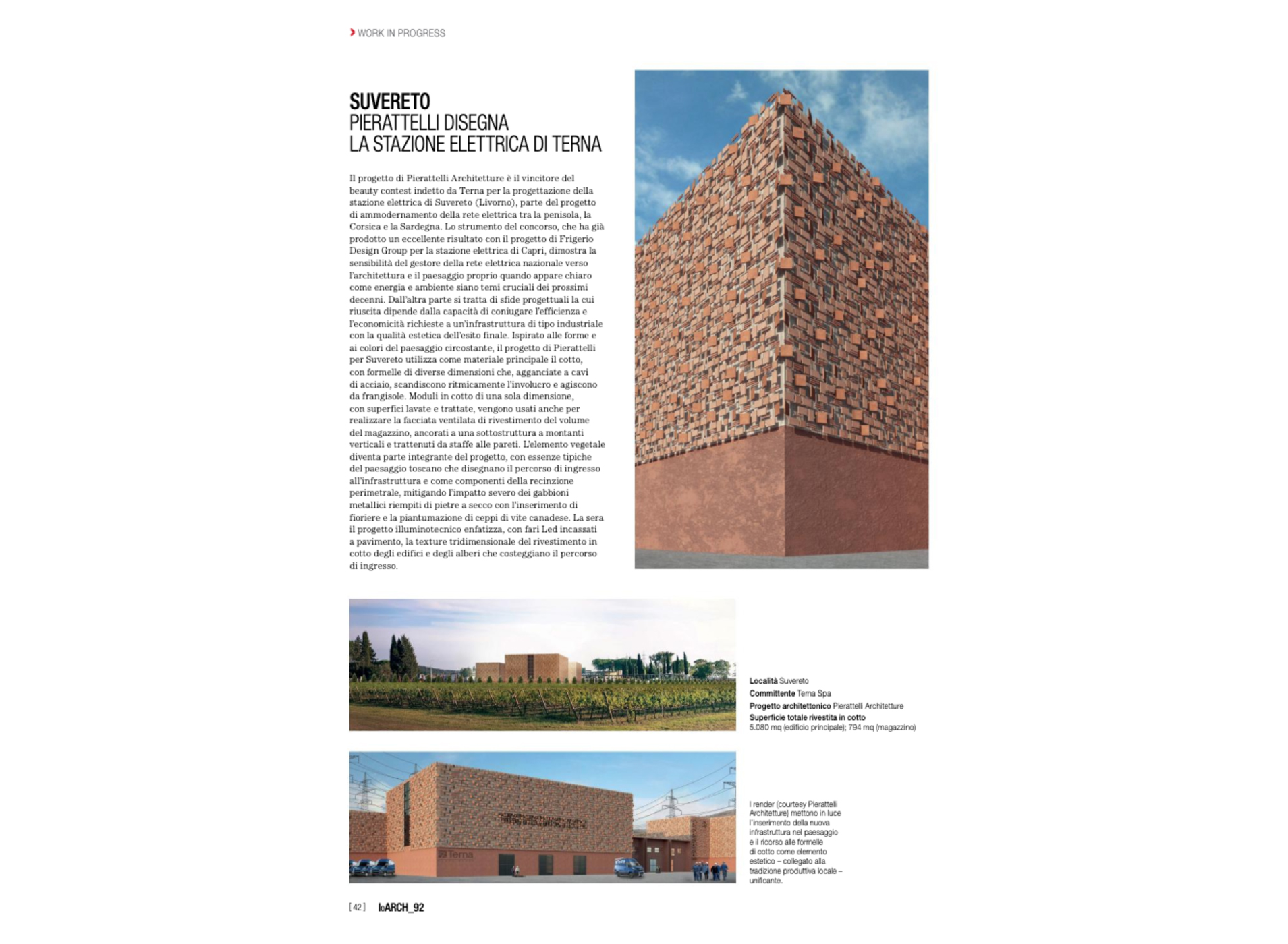 IoArch - pierattelli architetture - stazione elettrica Terna Suvereto