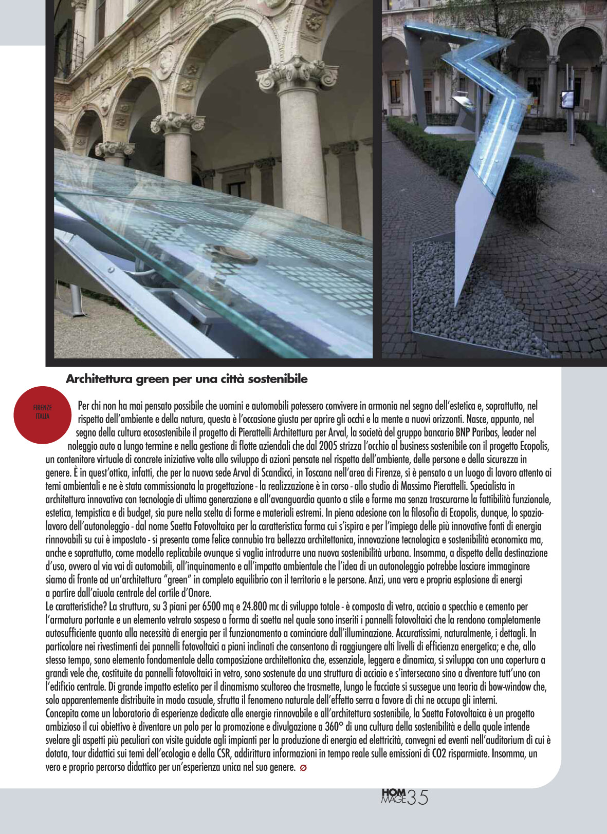 Hommage  saetta fotovoltaica