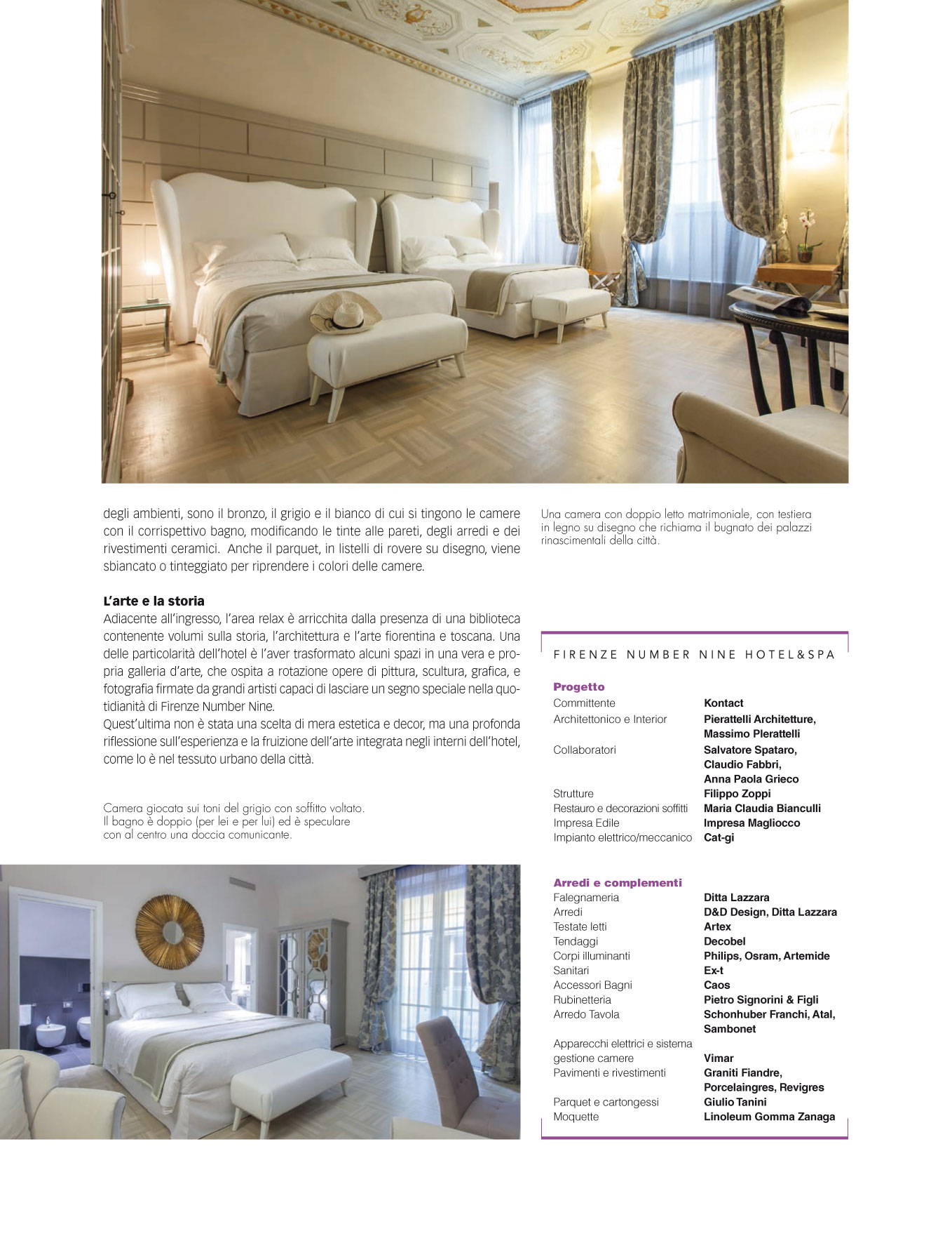 articolo su hotel number nine dettagli di progetto